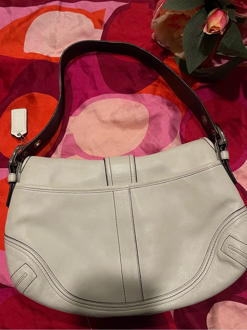 Y2K Coach White Soho Bag!